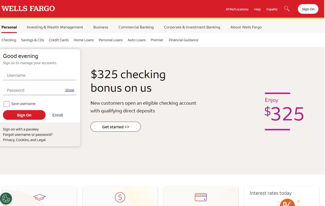 Wells Fargo – wellsfargo.com