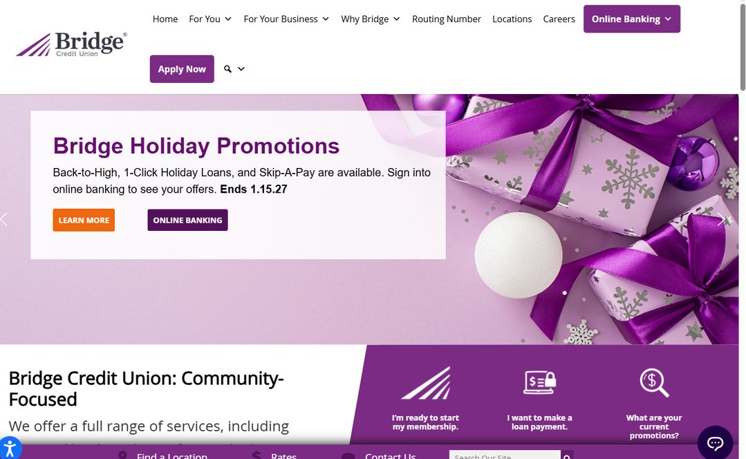 Bridge Credit Union – bridgecu.org